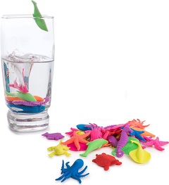 Souvenirs Set X20 Animales Crecen Agua Experiencia Sensorial