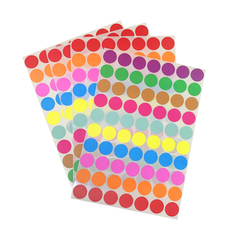 Etiquetas Circulares 14 Colores 19mm Ideal Motricidad Fina - comprar online