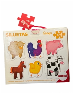 Rompecabeza Puzzles Siluetas Granja - comprar online