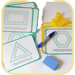 Tarjetas Trazado De Figuras Geometricas Grafismos Motricidad - yo si puedo didacticos