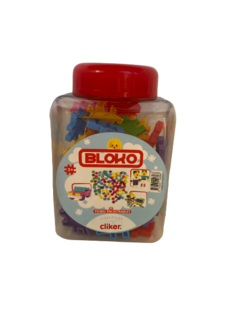 Juego Didáctico Bloques 80 Pzs Encastrables Motricidad Fina