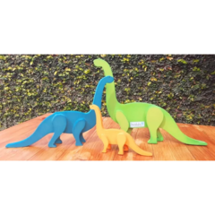 Familia Dino En Madera Seriación Por Tamaño