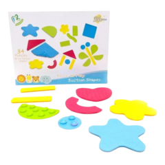 Formas Para Bebe Juego Didáctico Sopapa Para Ducha 34 Piezas