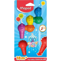 Crayones Baby Crayon Color Peps X6 Colores Encastrable - comprar online