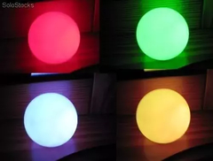Lámpara Bola Luz Led Cambia 7 Colores Ideal Act. Sensoriales Niños. Pilas Incluidas - tienda online