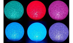 Lámpara Bola Luz Led Cambia 7 Colores Ideal Act. Sensoriales Niños. Pilas Incluidas - yo si puedo didacticos