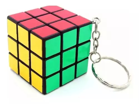 Llavero Cubo Mágico Estilo Rubik Ideal Souvenir Didáctico