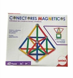 Juego Imanes Conectores Magnéticos 60pz Creatividad Motricidad