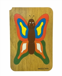 Rompecabezas De Madera Paleta De Colores Mariposa - tienda online