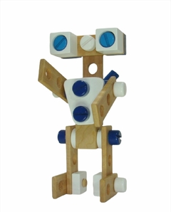 Juego Construcción Madera Arma Tu Robot Motricidad Didactico en internet