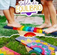 TABLA DE EQUILIBRIO MADERA PSICOMOTRICIDAD TERAPIAS - comprar online