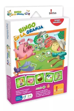 Bingo En La Granja Juego De Mesa Didáctico Percepción Visual