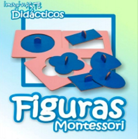 Encastre De Figuras Montessori Madera Motricidad Bloques