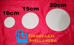 CIRCULOS EN FIBROFACIL 15CM