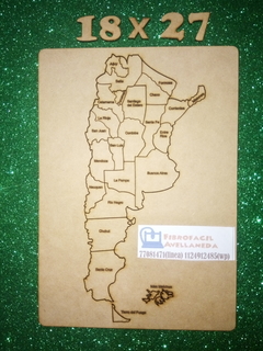 ROMPECABEZAS MAPA ARGENTINA/ PLANISFERIO