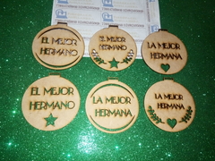 MEDALLAS MEJOR HERMANO/MEJOR TIO ETC - comprar online