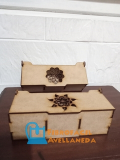 CAJAS DE TE TAPA CALADA 3 DIVISIONES - tienda online