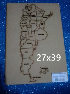 ROMPECABEZA MAPA ARGENTINA MODELO GRANDE - comprar online