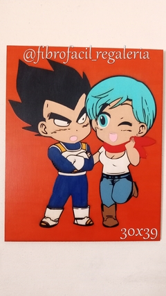 CUADRO VEGETA Y BULMA/DRAGON BALL