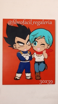 CUADRO VEGETA Y BULMA/DRAGON BALL - comprar online