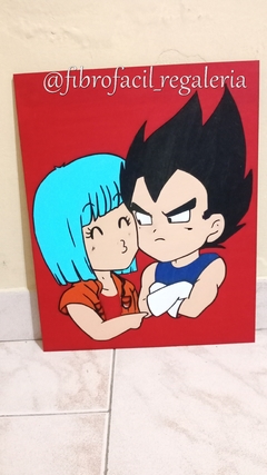 CUADRO VEGETA Y BULMA/DRAGON BALL