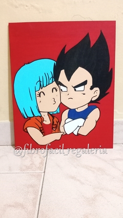 CUADRO VEGETA Y BULMA/DRAGON BALL - comprar online