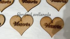 CORAZON CON NOMBRE X10 UNIDADES - comprar online