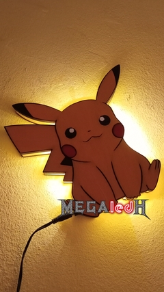 CUADRO LED PIKACHU POKEMON - comprar online