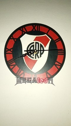 RELOJ DE PARED CLUB RIVER PLATE