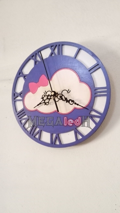 RELOJ DE PARED INFATIL MODELO NUBE