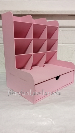 ORGANIZADOR DE ESCRITORIO ROSA PASTEL - comprar online