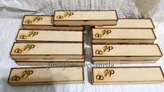 CAJA PORTA SAHUMERIO SOUVENIR CASAMIENTO X10 UNIDADES - Fibrofacil Avellaneda Mayorista