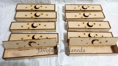 CAJAS DE SAHUMERIOS MODELO LUNA Y ESTRELLA PACK POR 10 UNIDADES - Fibrofacil Avellaneda Mayorista