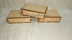 CAJA RECTANGULAR TAPA ENCASTRE MEDIDA 7X9 PACK POR 10 UNIDADES