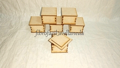 CAJAS TAPA ENCASTRE MEDIDA 6X6X4 PACK X 30 UNIDADES