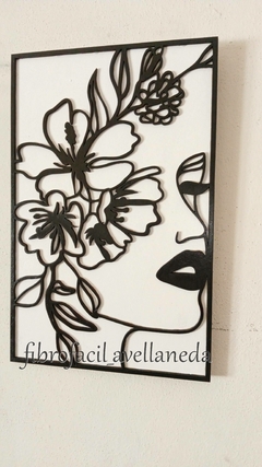 CUADRO DECORATIVO ROSTRO DE MUJER - comprar online