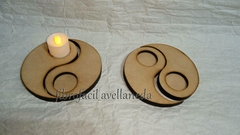 PORTA VELA MODELO YIN Y YANG