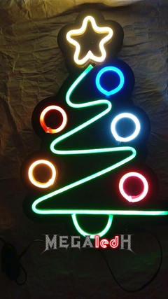 ARBOL NAVIDAD EN NEON LUMINOSO