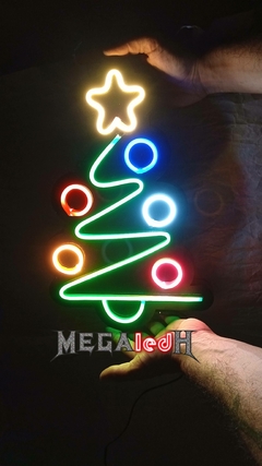 ARBOL NAVIDAD EN NEON LUMINOSO - Fibrofacil Avellaneda Mayorista