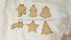 ADORNOS NAVIDEÑOS LISOS PACK POR 50 UNIDADES - comprar online