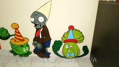 FIGURAS DECORACION PLANTAS VS ZOMBIES