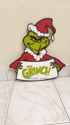 GRINCH PARA COLGAR EN LA PUERTA NAVIDEÑA