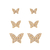 Brinco Trio Butterflies / Trio de Borboletas Folheado em ouro 18K na internet