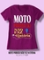 T-SHIRT ROSA - Moto parada não faz história - comprar online