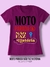 T-SHIRT ROSA - Moto parada não faz história