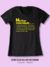 T-SHIRT PRETO - Mulher Velocidade Significado