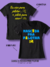 T-SHIRT PRETO - AZUL/AMARELO - Nascida pra Pilotar Moto