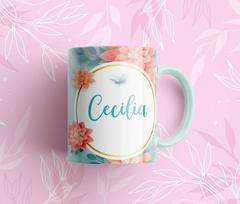 Taza De Nombres Personalizadas Con Flores en internet