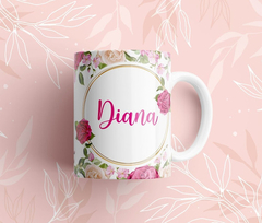 Imagen de Taza De Nombres Personalizadas Con Flores