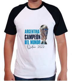 Remera Argentina Campeón Del Mundo Qatar 2022